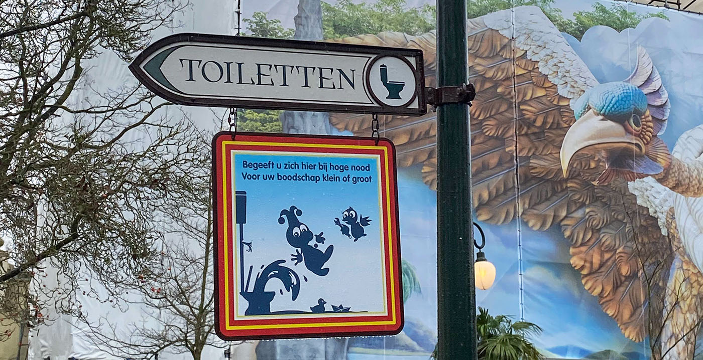 Nieuwe Bewegwijzering Borden Voor De Toiletten Efteling Efteling Fansite