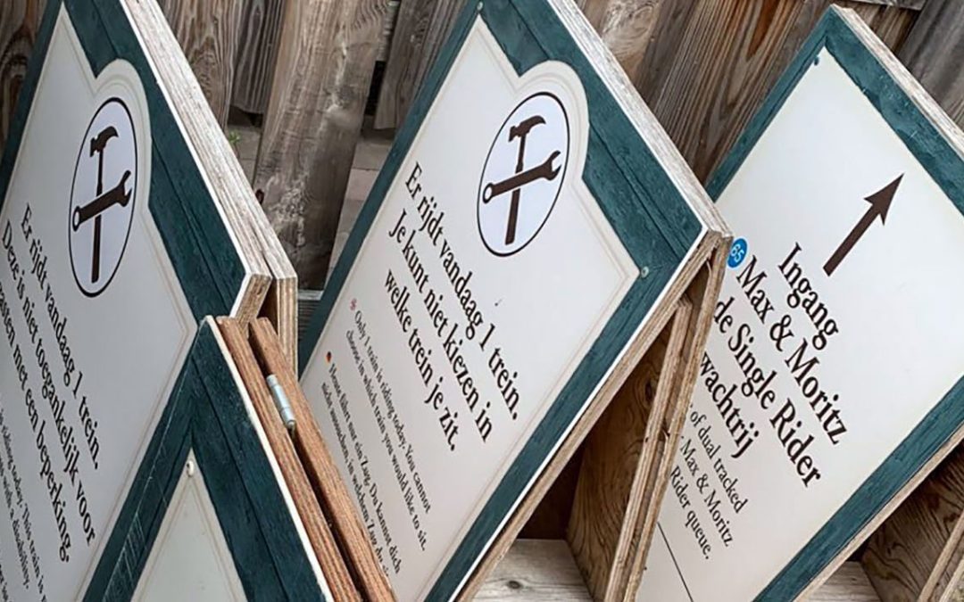 Update onderhoud in Efteling.